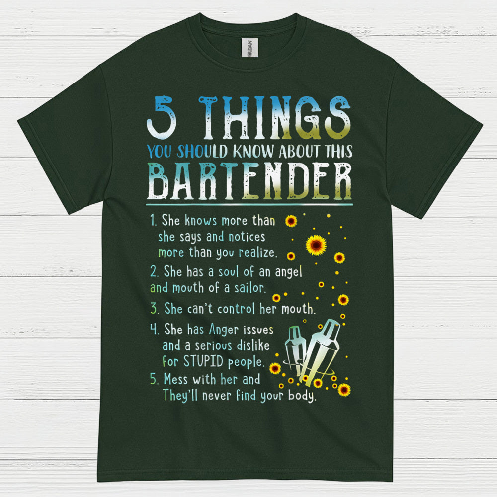5 Things About This Bartender T Shirt