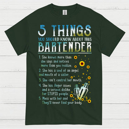 5 Things About This Bartender T Shirt