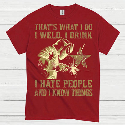 Funny Welding Drinking Quote T Shirt