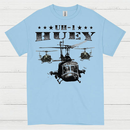 UH-1 Huey Helicopter Veteran T Shirt