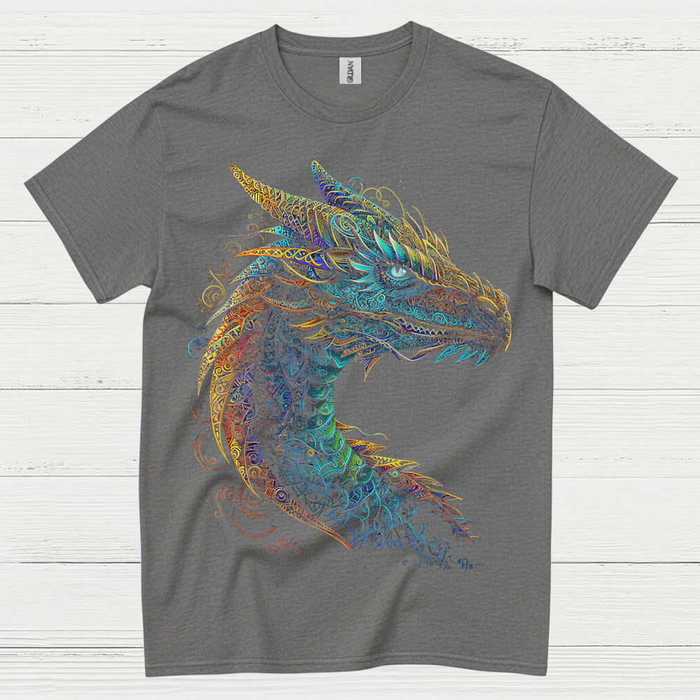 Colorful Dragon Head T Shirt