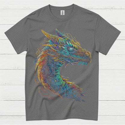 Colorful Dragon Head T Shirt
