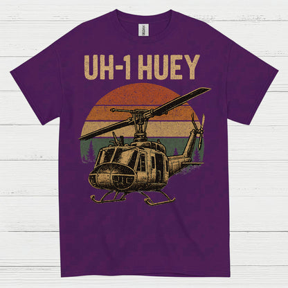 UH-1 Huey Vintage Military Helicopter T Shirt