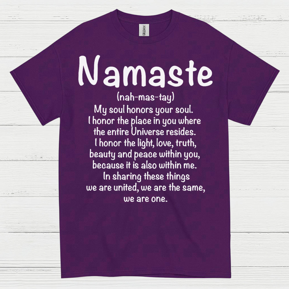 Namaste Spiritual Definition Quote T Shirt