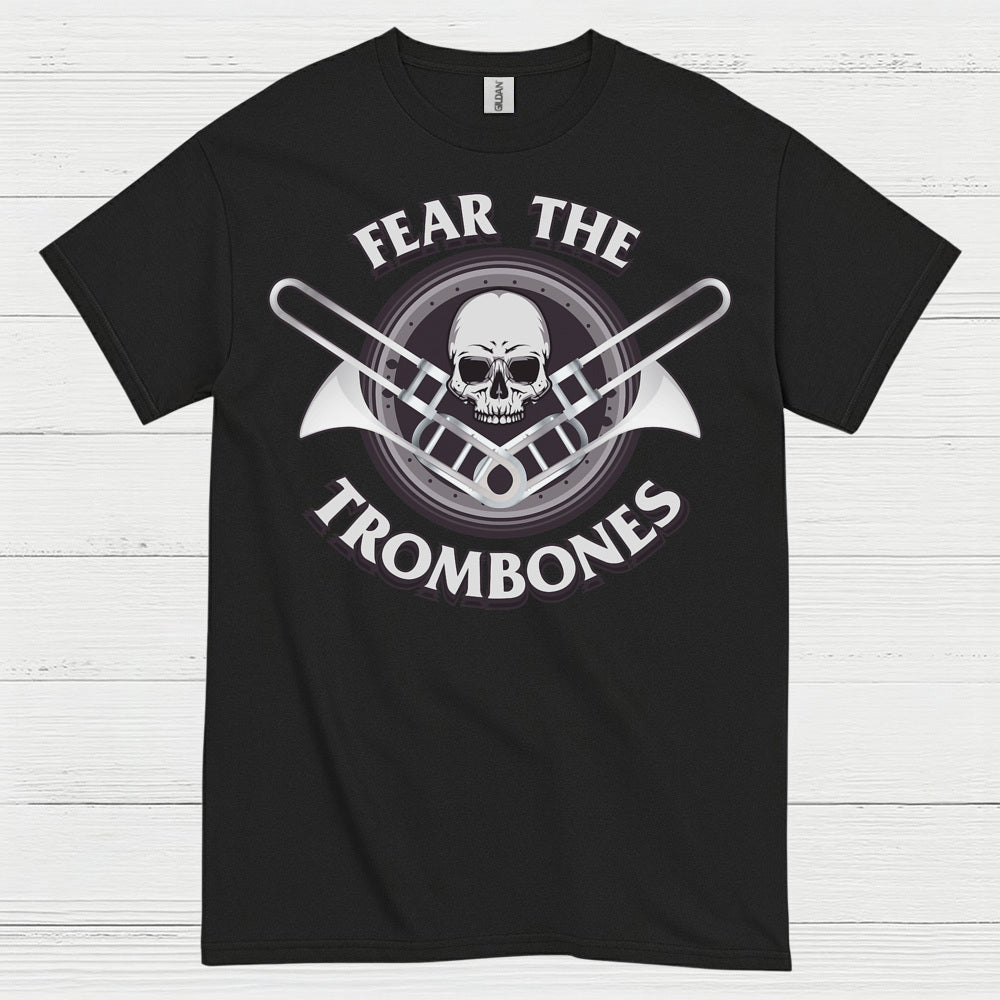 Fear The Trombones Skull T Shirt