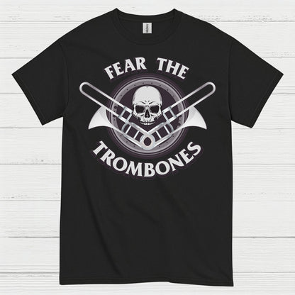 Fear The Trombones Skull T Shirt