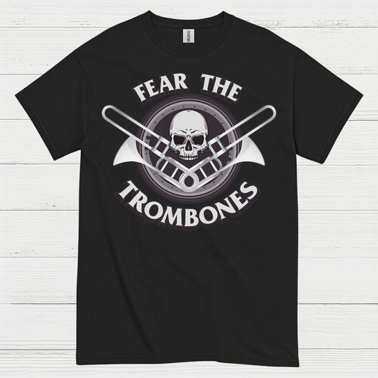 Fear The Trombones Skull T Shirt