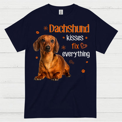 Dachshund Mama Tie Dye Silhouette T Shirt