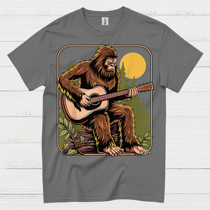 Bigfoot Guitar Player T Shirt