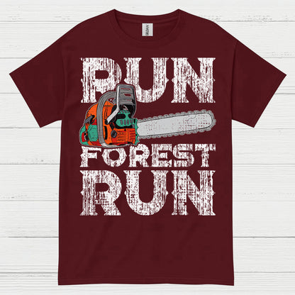 Run Forest Run Chainsaw T Shirt