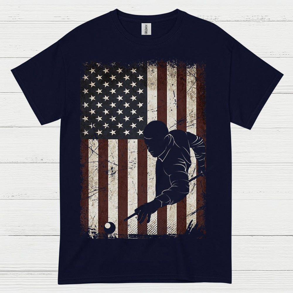 American Pool Player Patriotic T Shirt