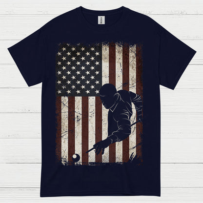 American Pool Player Patriotic T Shirt