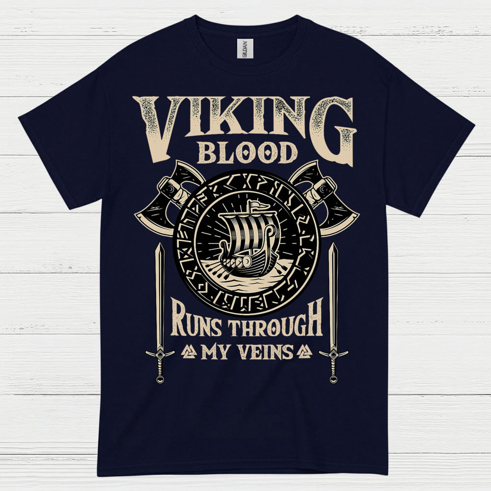 Viking Blood Runs Through My Veins T Shirt