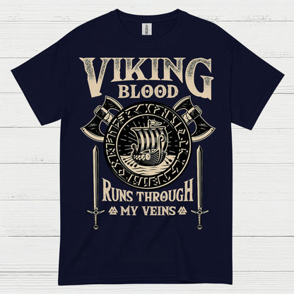 Viking Blood Runs Through My Veins T Shirt