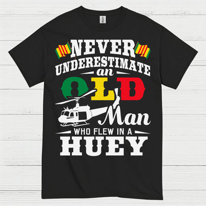Never Underestimate A QLB Huey Veteran T Shirt