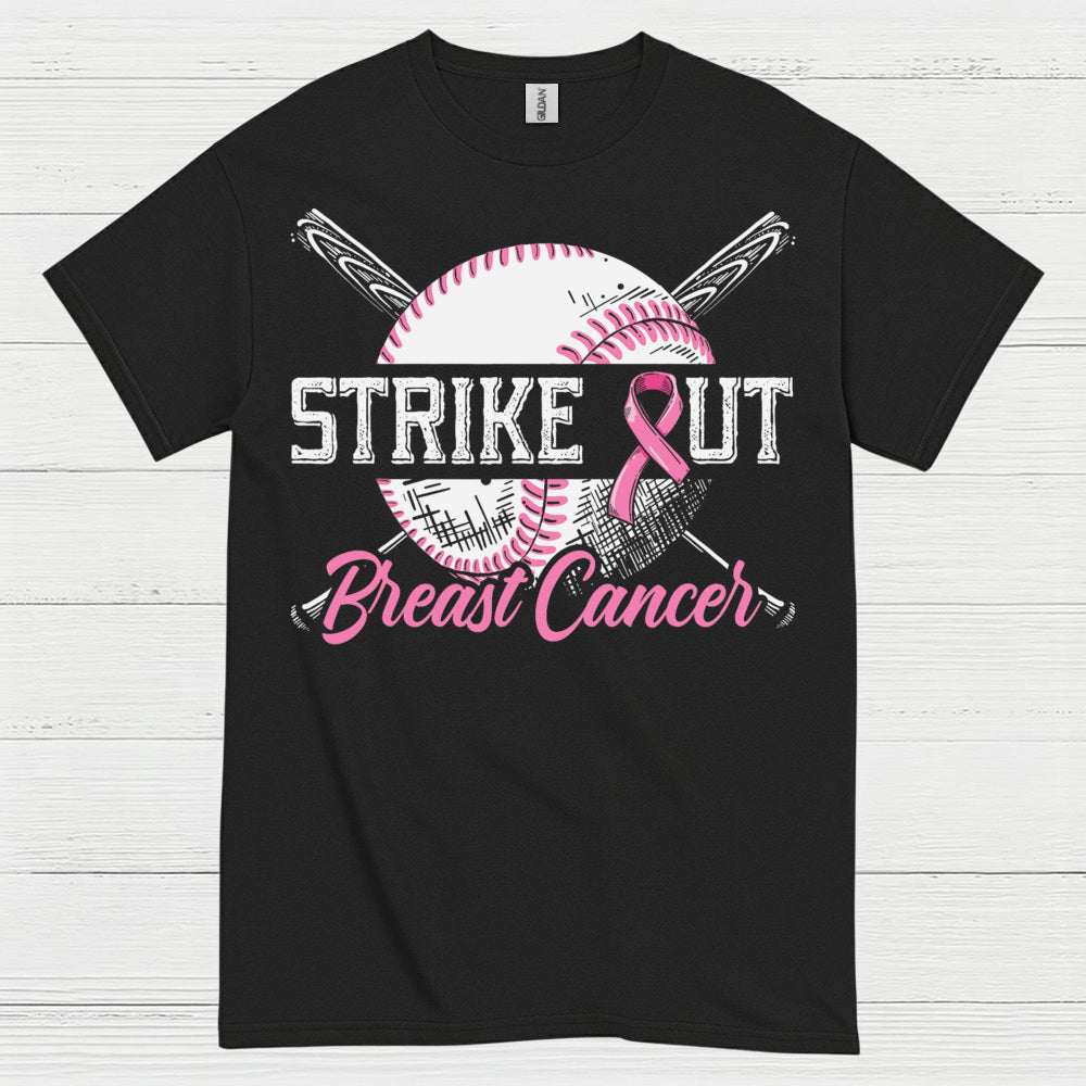 Strike Out Breast Cancer Baseball T Shirt