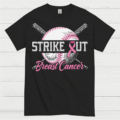 Strike Out Breast Cancer Baseball T Shirt
