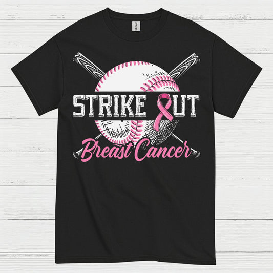Strike Out Breast Cancer Baseball T Shirt