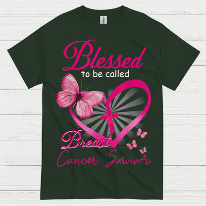 Blessed To Be Called Breast Cancer Survivor T Shirt