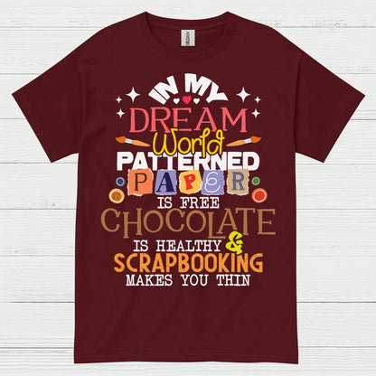In My Dream World Patterned Paper Scrapbooking T Shirt