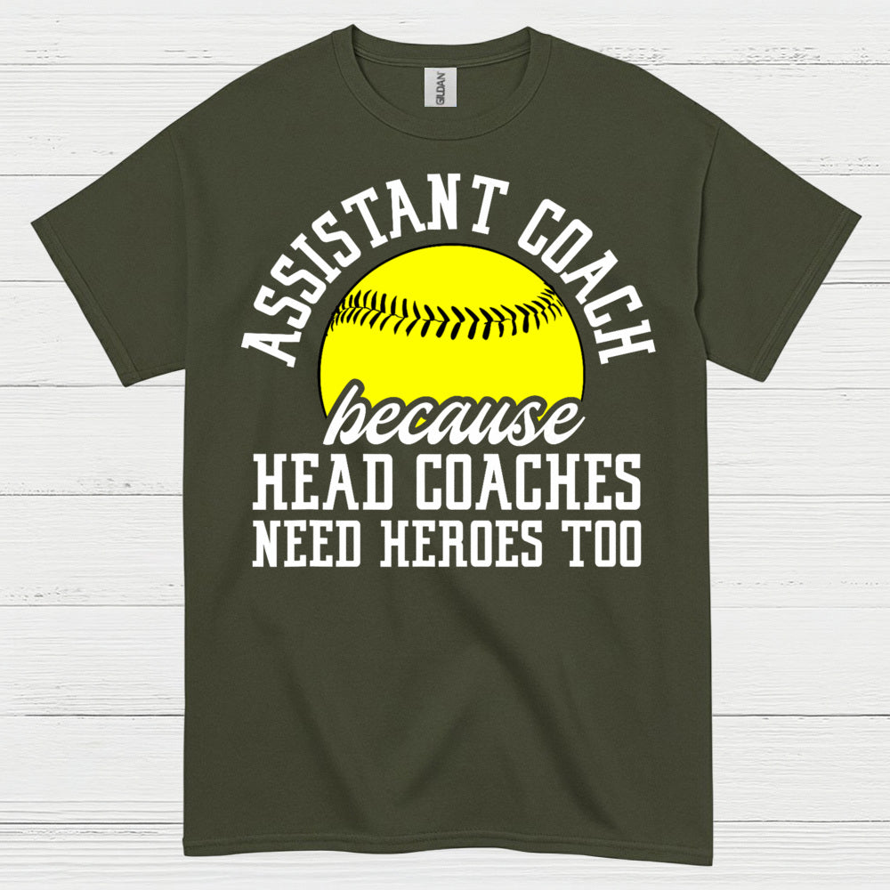 Assistant Coach Softball Hero T Shirt