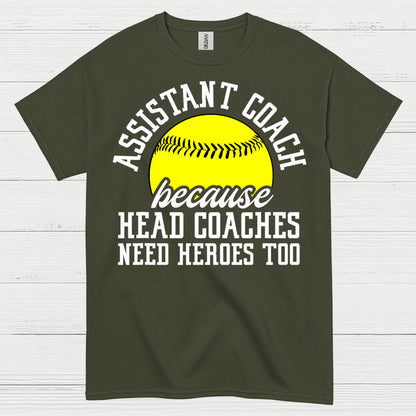 Assistant Coach Softball Hero T Shirt