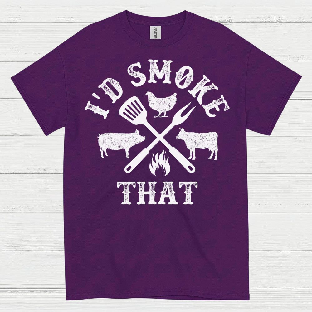 Id Smoke That BBQ Grilling T Shirt