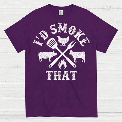 Id Smoke That BBQ Grilling T Shirt