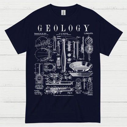 Geology Blueprint Diagram T Shirt
