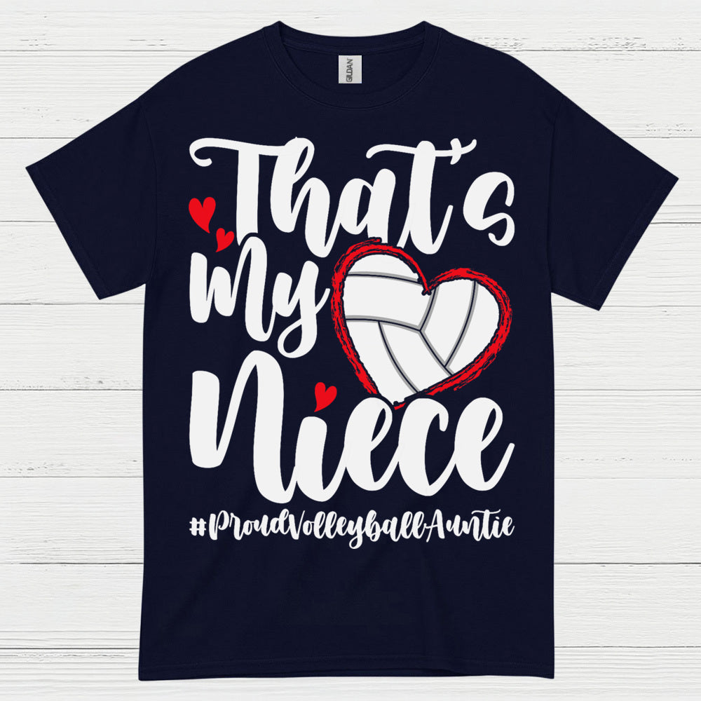 Proud Volleyball Niece Aunt T Shirt