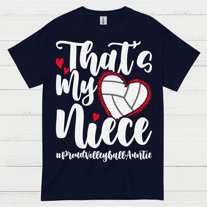 Proud Volleyball Niece Aunt T Shirt
