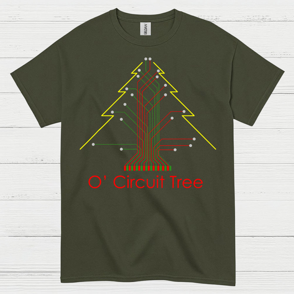 Circuit Tree Christmas T Shirt