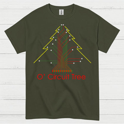 Circuit Tree Christmas T Shirt