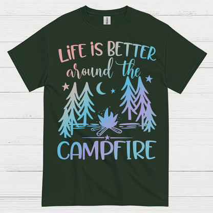 Life Is Better Around The Campfire Quote T Shirt