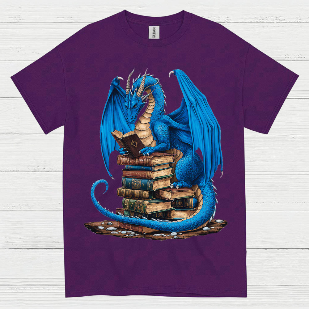 Book Dragon Reading Lover T Shirt