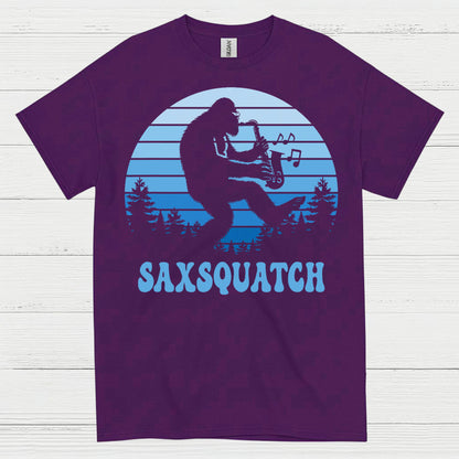 Saxsquatch Bigfoot Saxophone T Shirt