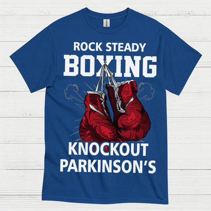 Rock Steady Boxing Knockout Parkinsons T Shirt