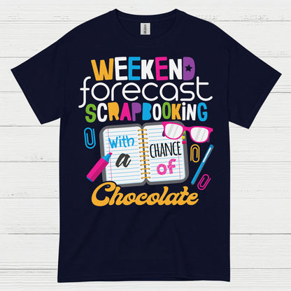 Weekend Forecast Crafting Scrapbooking T Shirt