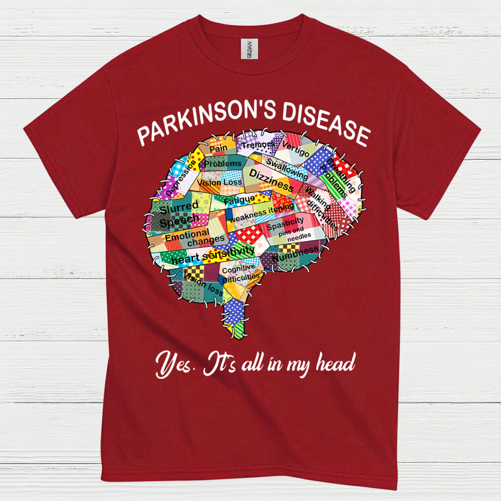 Parkinsons Its All In My Head T Shirt