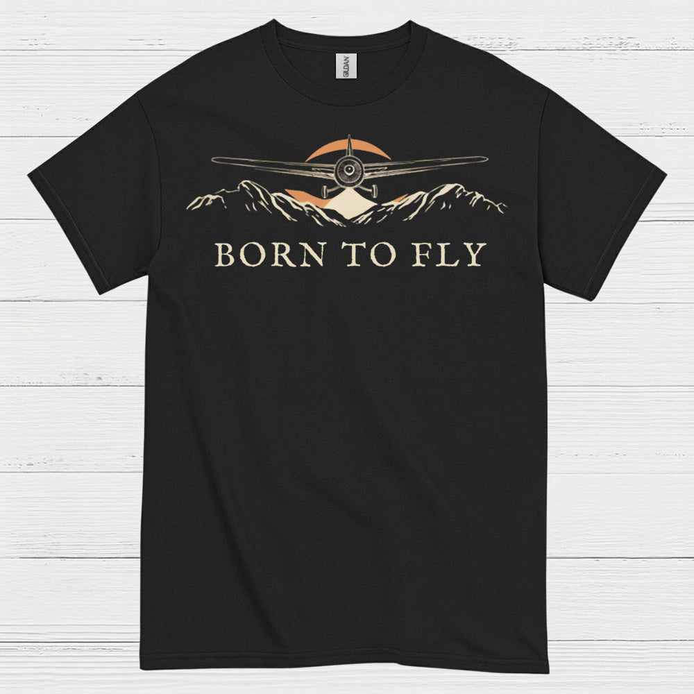 Born To Fly Airplane T Shirt