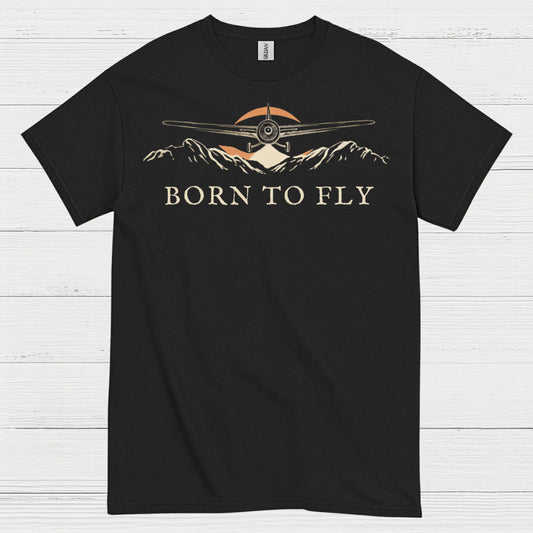 Born To Fly Airplane T Shirt