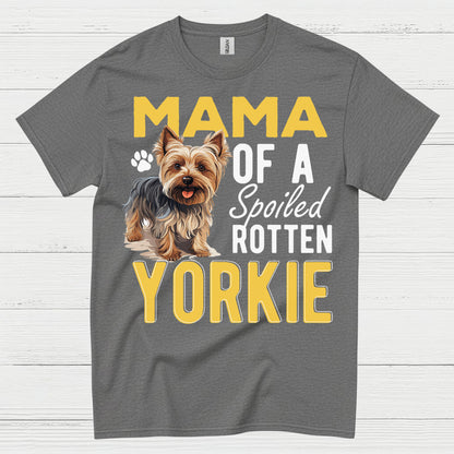Proud Yorkie Mama Funny Dog Lover T Shirt