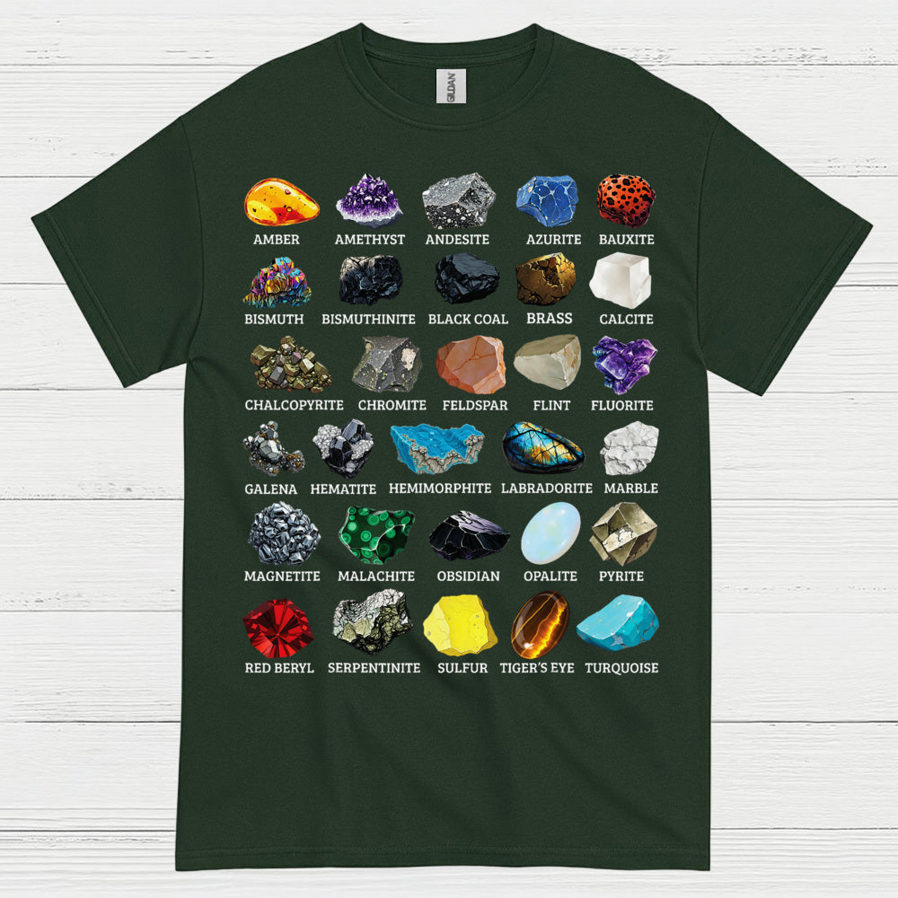 Mineral Chart Geology T Shirt