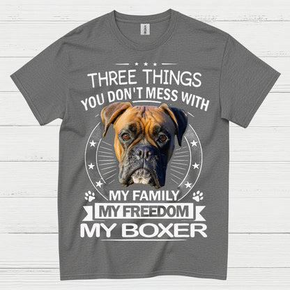 My Family My Freedom My Boxer T Shirt