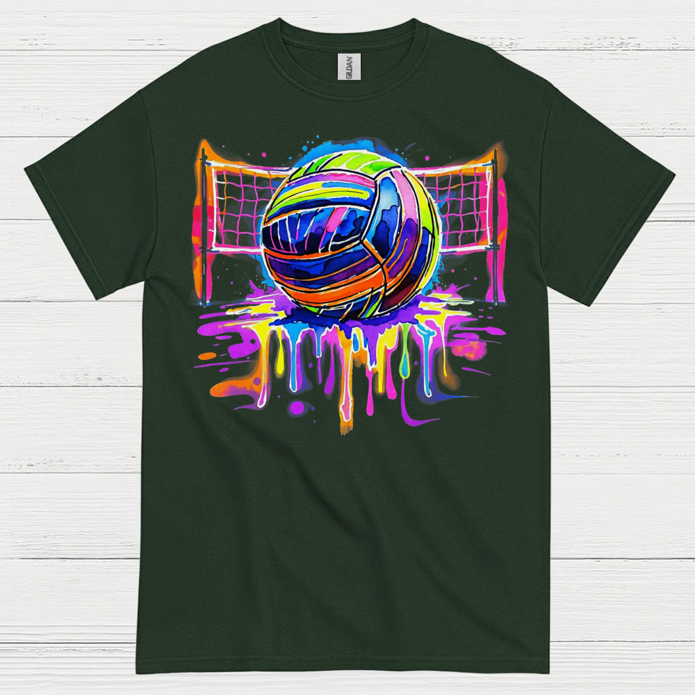 Colorful Volleyball Art T Shirt