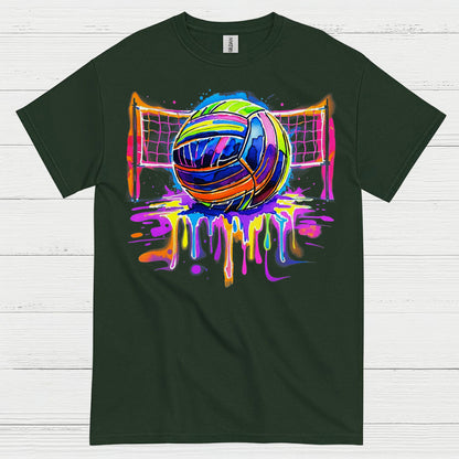 Colorful Volleyball Art T Shirt