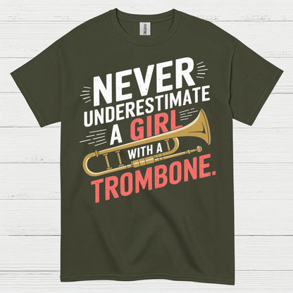 Trombone Girl Power Funny T Shirt