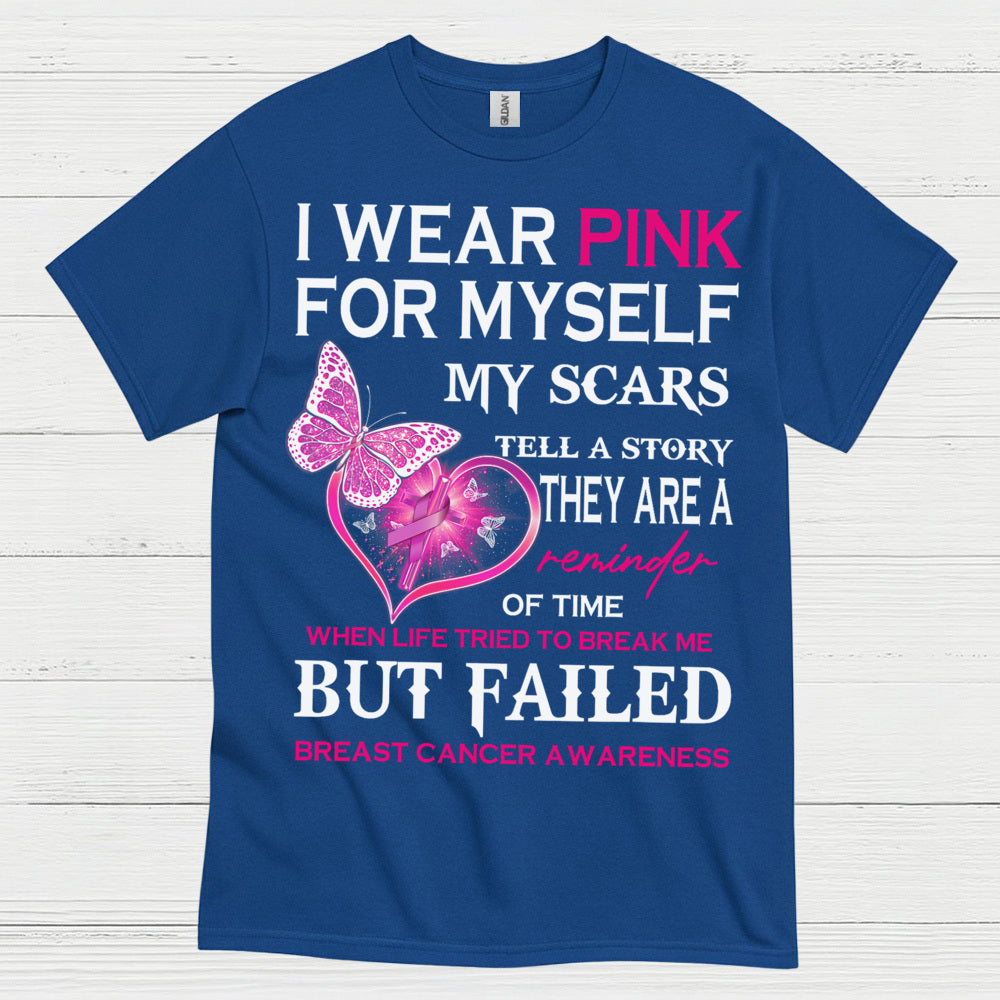 I Wear Pink Breast Cancer Survivor T Shirt