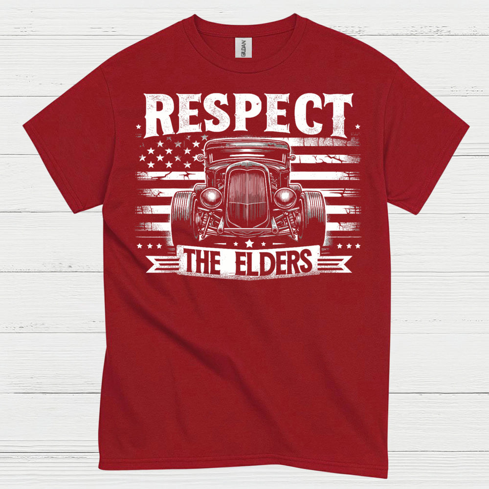 Respect The Elders Hot Rod T Shirt