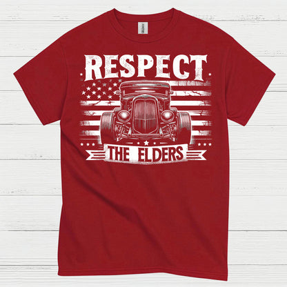 Respect The Elders Hot Rod T Shirt